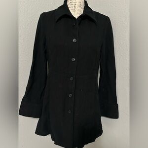GAP Elegant Black Women's Coat COAT SIZE S in great condition 100% cotton cute 🥰